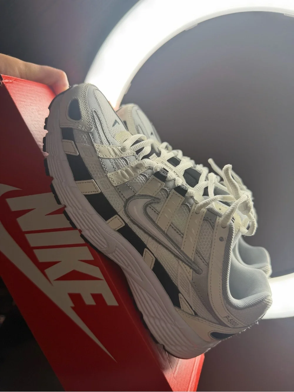 Nike white mesh